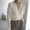 Wool Knit Wrap Mood Sweater