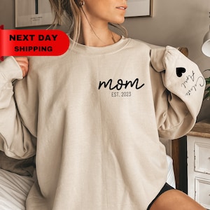 Mom Hoodie with Heart Sleeve