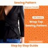 DIY Wrap Blouse PDF Pattern