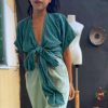 Elegant Gauze Cotton Wrap Top